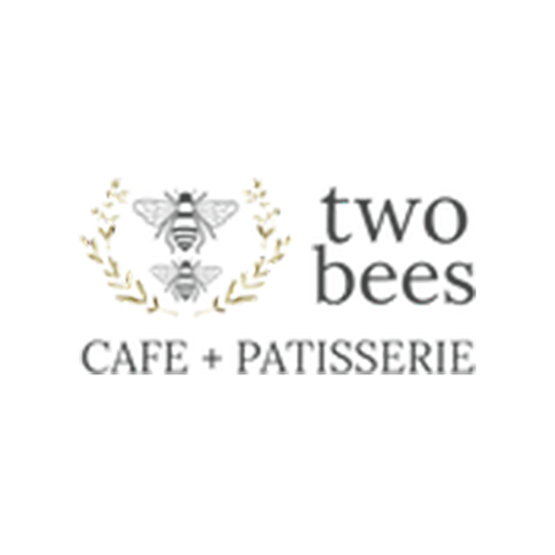 Two Bees Cafe + Patisserie Logo